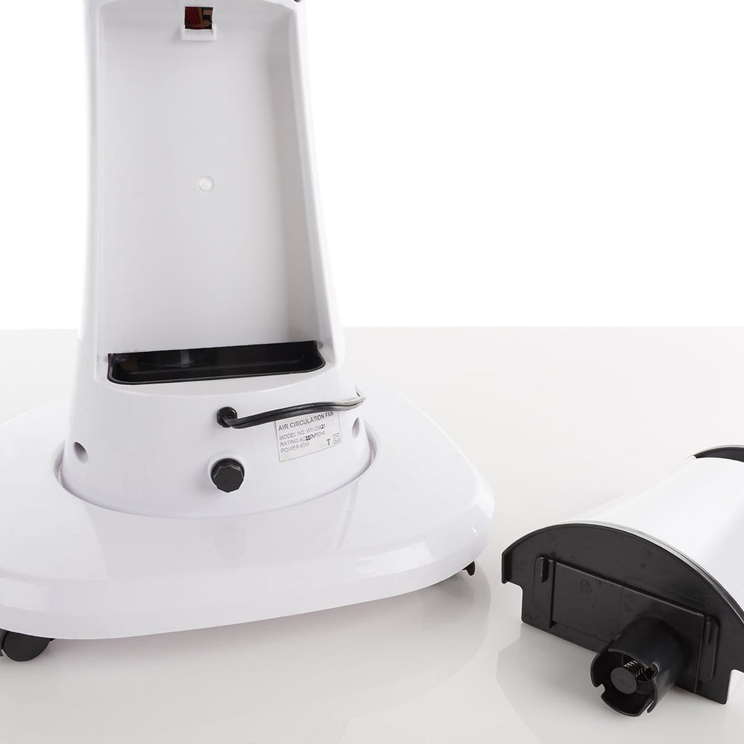 Verdampingskoeler draagbare nevelventilator op voet, oscillerend, wit, led-display