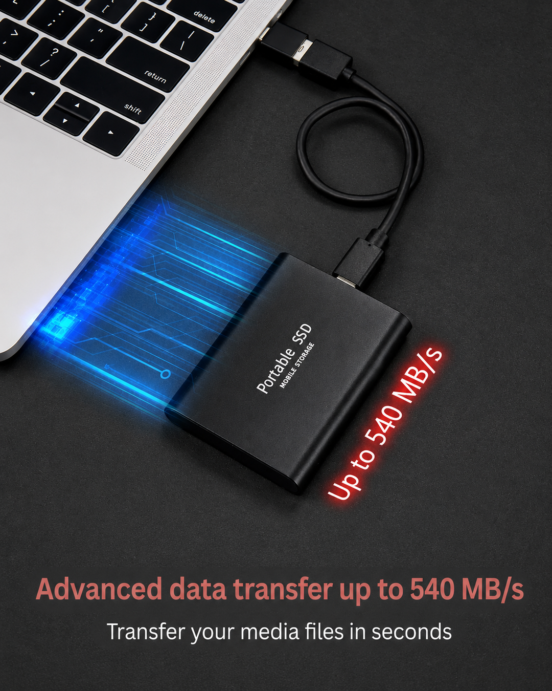Externe SSD 128 TB - compact, snel en draagbaar opslagmedium