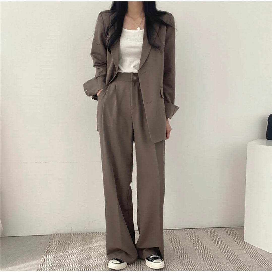 Tweedelige Blazer Set Dames