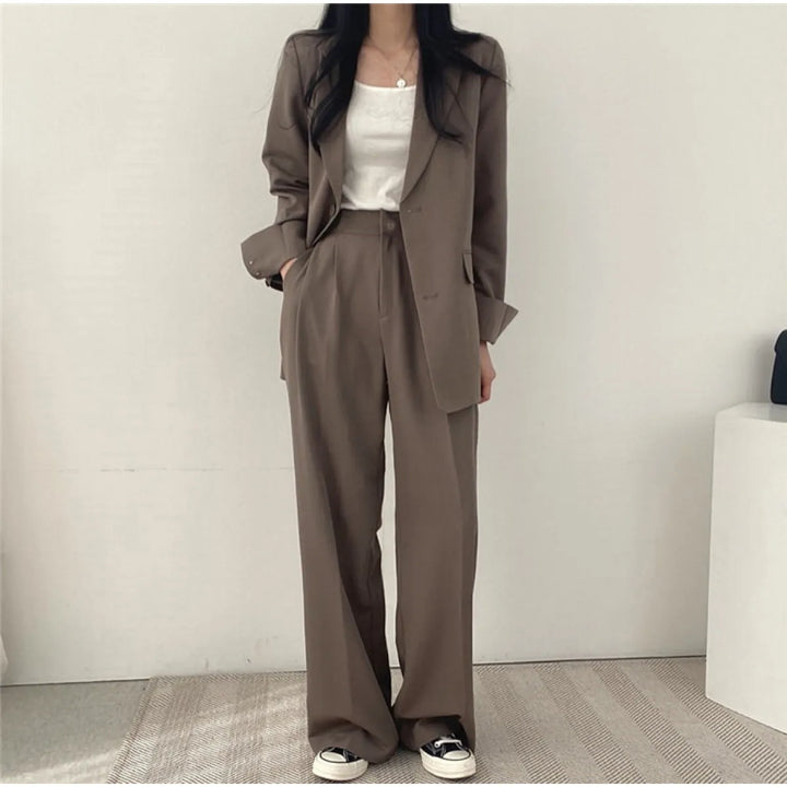 Tweedelige Blazer Set Dames