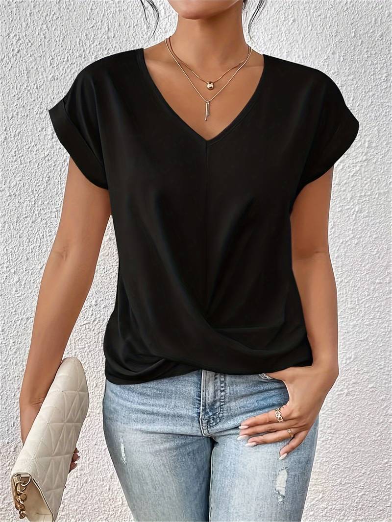 Elysia - Casual Korte Mouw T-Shirt Voor Dames