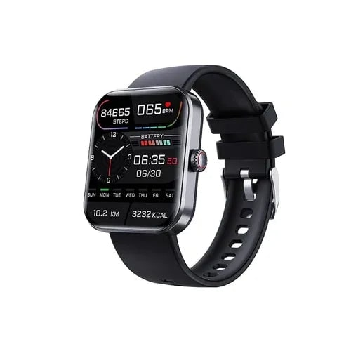 Fitness tracking smartwatch hartslagmeter touchscreen waterdicht siliconen