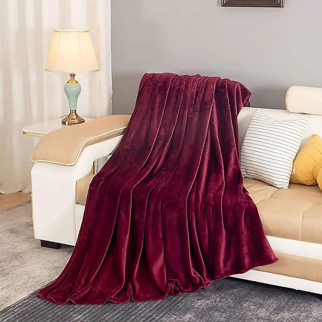 Fleece namaakbont superzachte plaid voor bank en bed, pluche, licht van gewicht, verwarmd