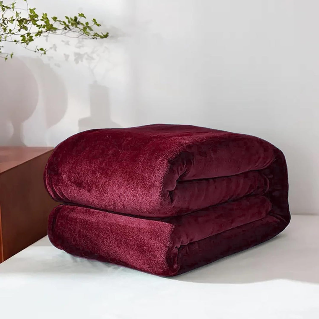 Fleece namaakbont superzachte plaid voor bank en bed, pluche, licht van gewicht, verwarmd