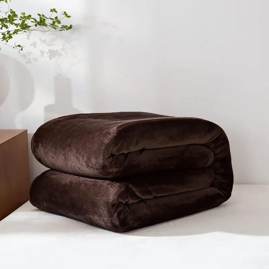 Fleece namaakbont superzachte plaid voor bank en bed, pluche, licht van gewicht, verwarmd