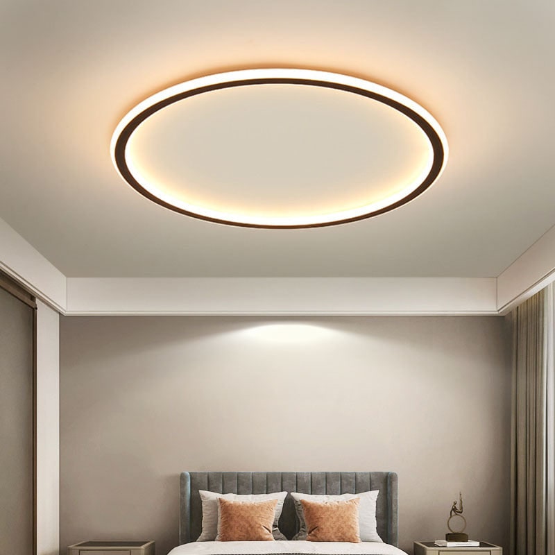 Opbouw LED-plafondlamp rond modern dimbaar armatuur