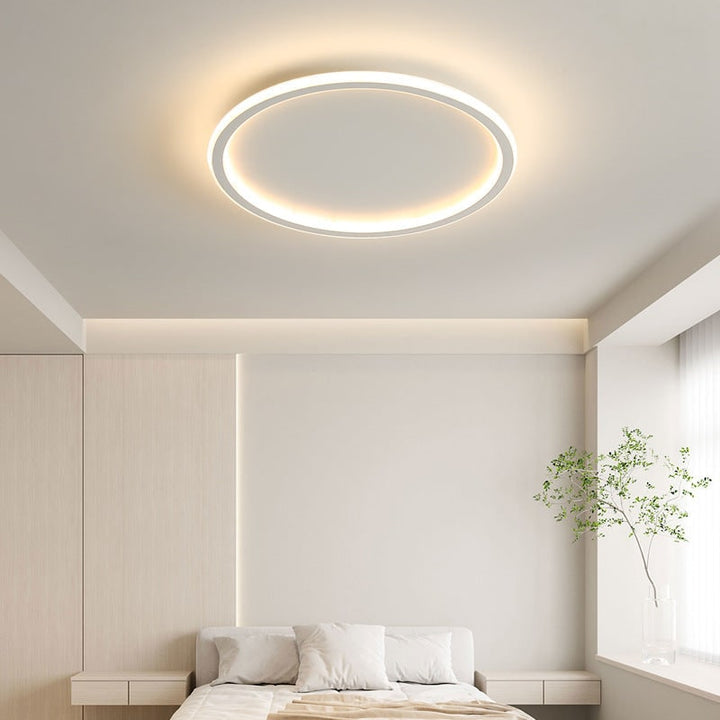 Opbouw LED-plafondlamp rond modern dimbaar armatuur