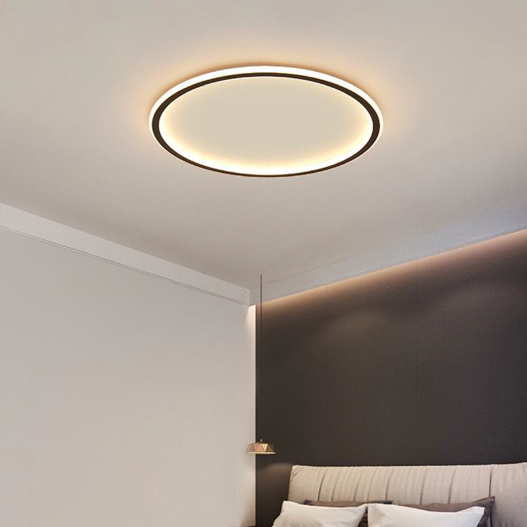 Opbouw LED-plafondlamp rond modern dimbaar armatuur