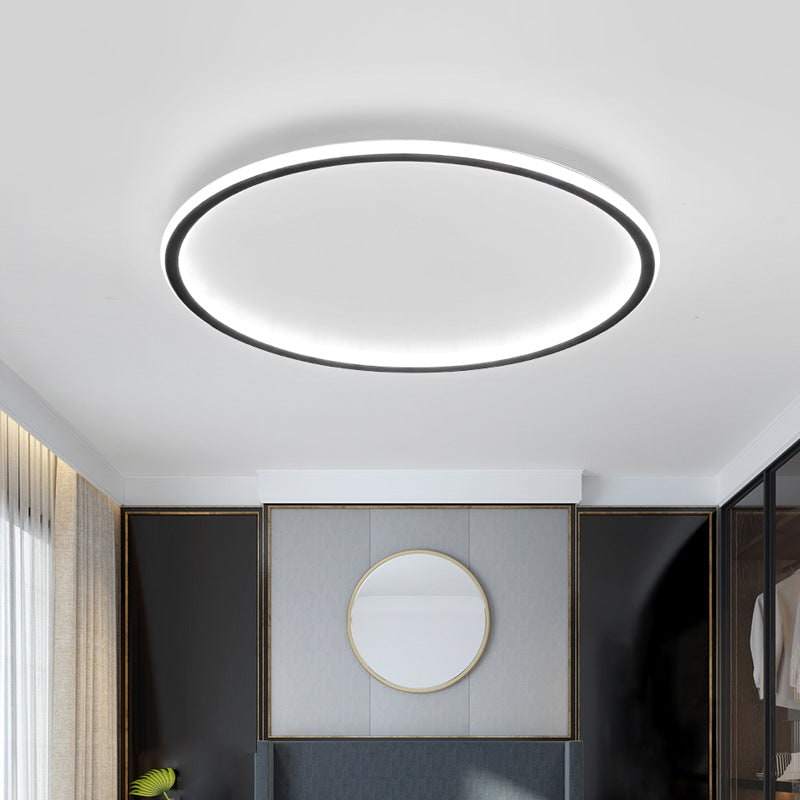 Opbouw LED-plafondlamp rond modern dimbaar armatuur