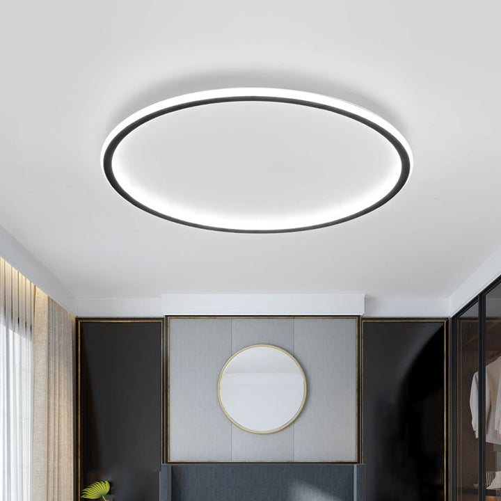 Opbouw LED-plafondlamp rond modern dimbaar armatuur