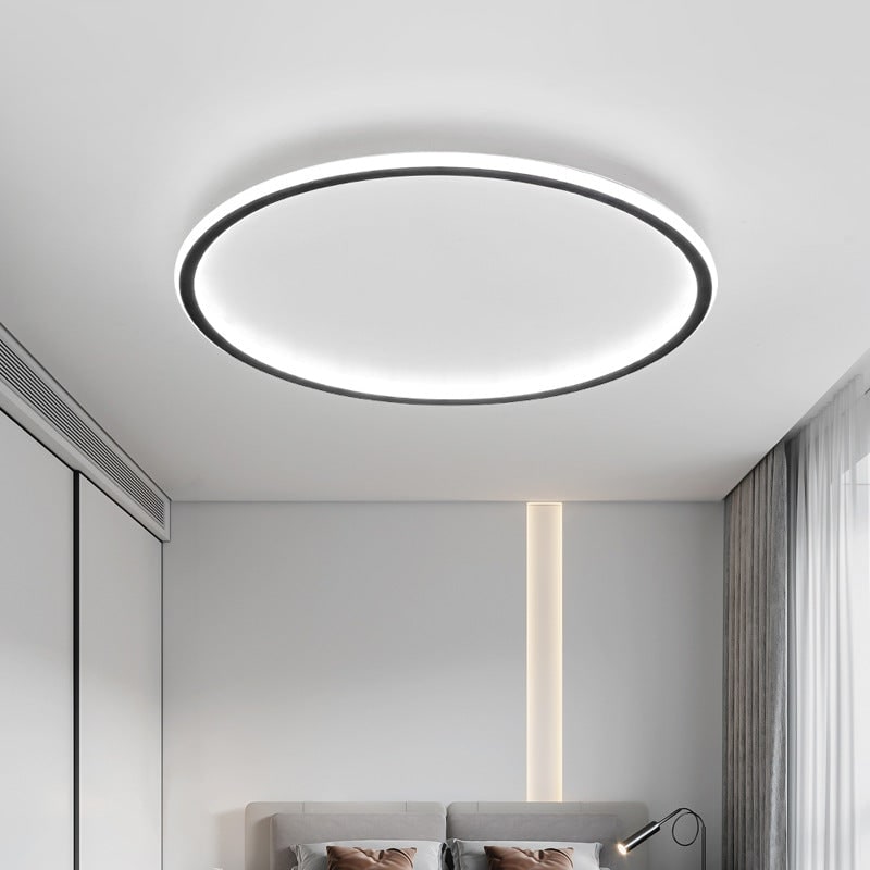 Opbouw LED-plafondlamp rond modern dimbaar armatuur