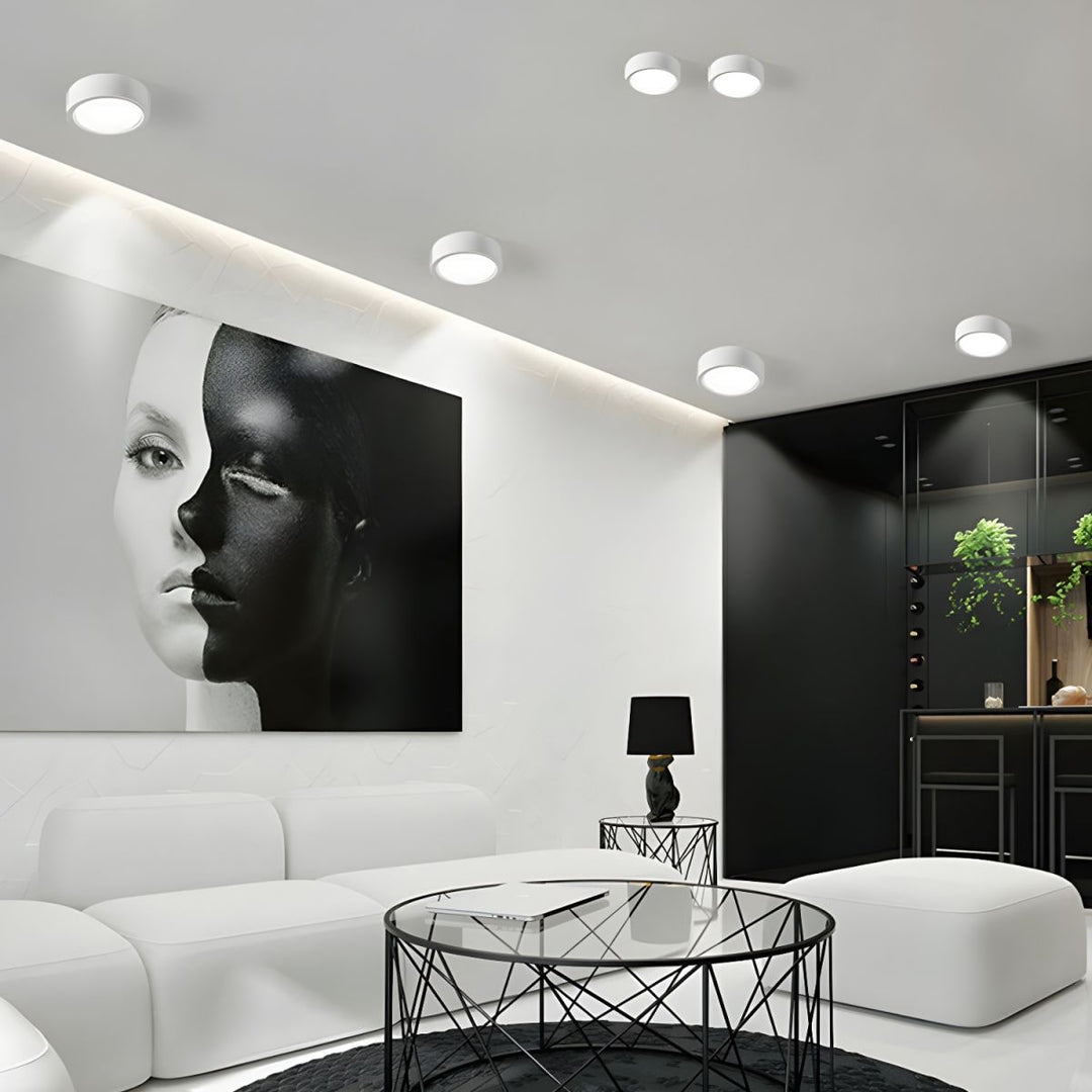 Opbouw cilinder LED-plafondlamp met modern design en energiezuinige verlichting