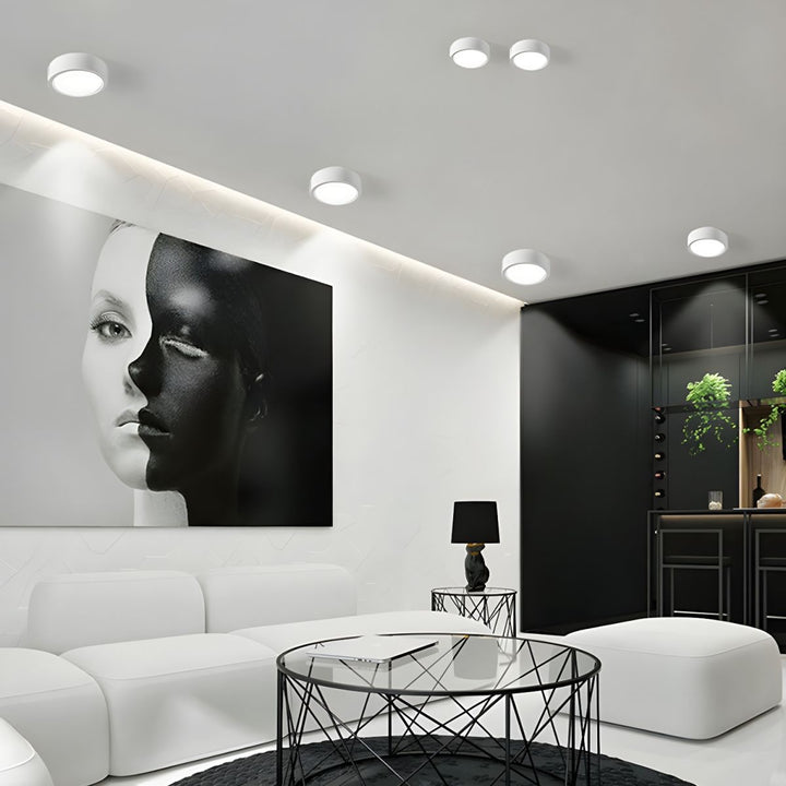 Opbouw cilinder LED-plafondlamp met modern design en energiezuinige verlichting