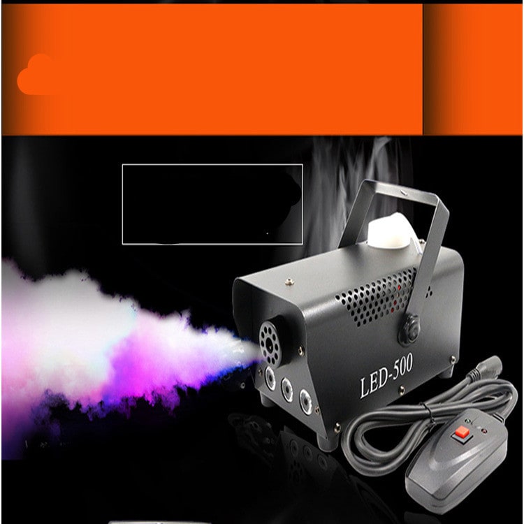 Halloween-mistmachine met ingebouwde LED-verlichting en draadloze afstandsbediening voor feestdecoratie