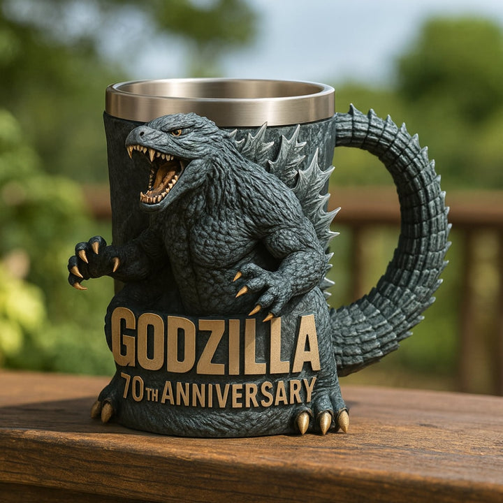 Grappige monster koffiemok met roestvrijstalen binnenwand en gebeeldhouwd 3D-ontwerp