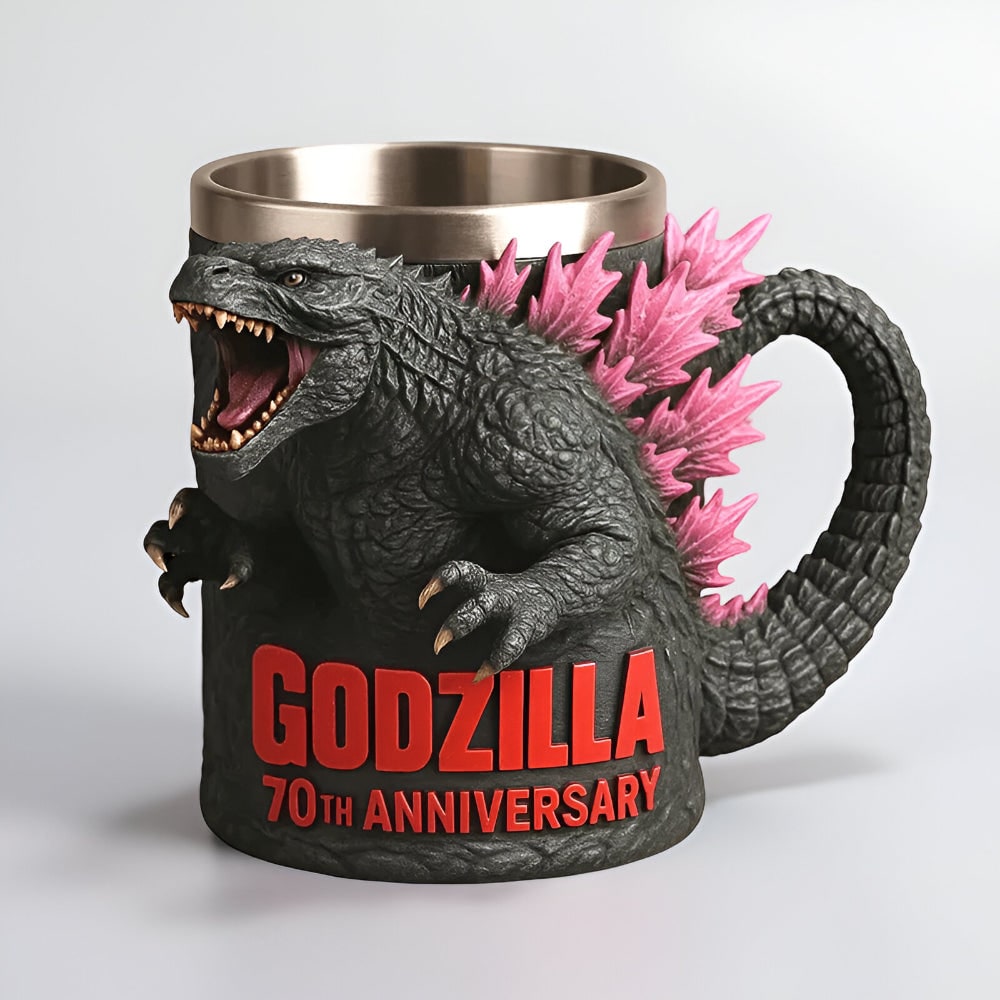Grappige monster koffiemok met roestvrijstalen binnenwand en gebeeldhouwd 3D-ontwerp