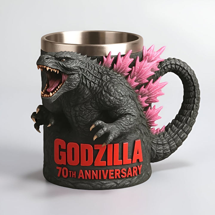 Grappige monster koffiemok met roestvrijstalen binnenwand en gebeeldhouwd 3D-ontwerp