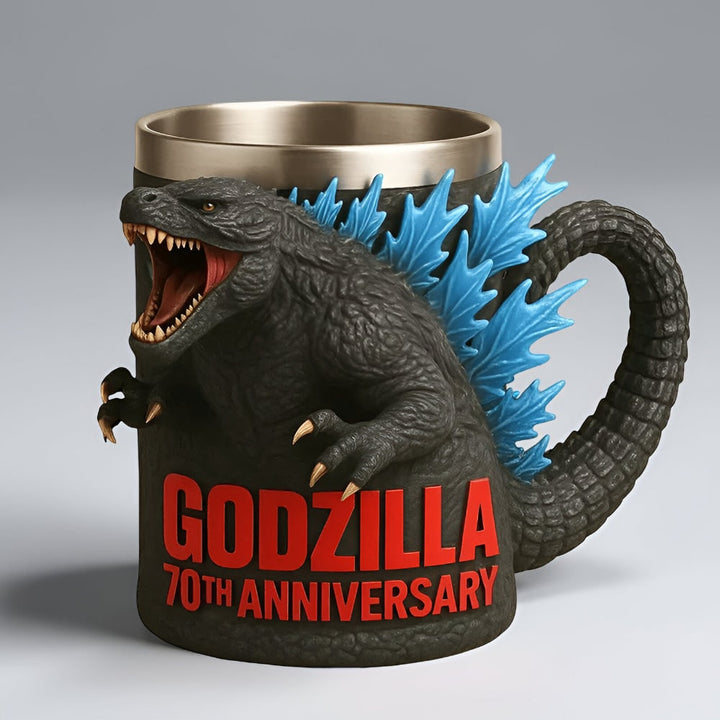Grappige monster koffiemok met roestvrijstalen binnenwand en gebeeldhouwd 3D-ontwerp