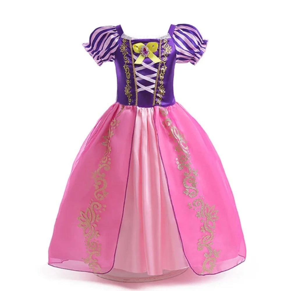 Halloween prinsessenkostuum en jurken voor meisjes voor verkleedspelletjes, tiara en handschoenen