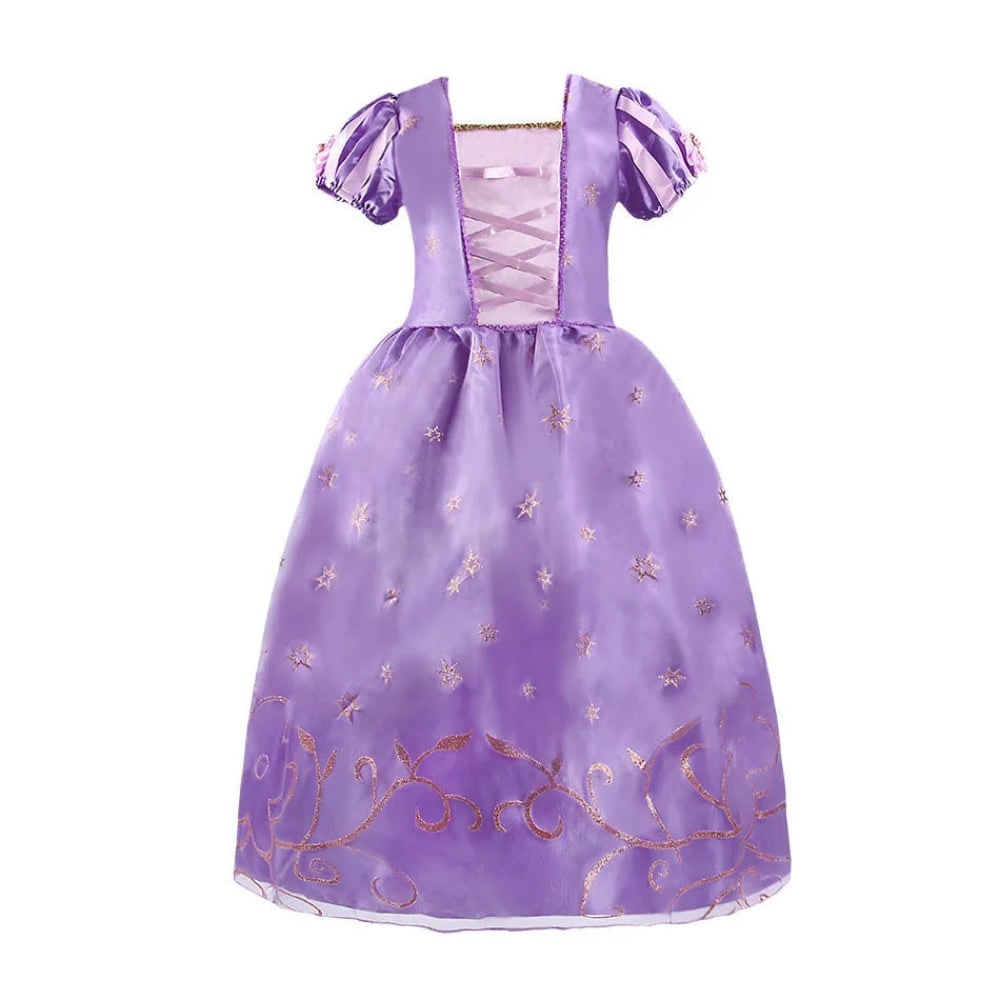 Halloween prinsessenkostuum en jurken voor meisjes voor verkleedspelletjes, tiara en handschoenen