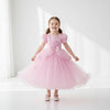 Halloween prinsessenjurk voor meisjes voor feestkostuum met pofmouwen en tulen rok