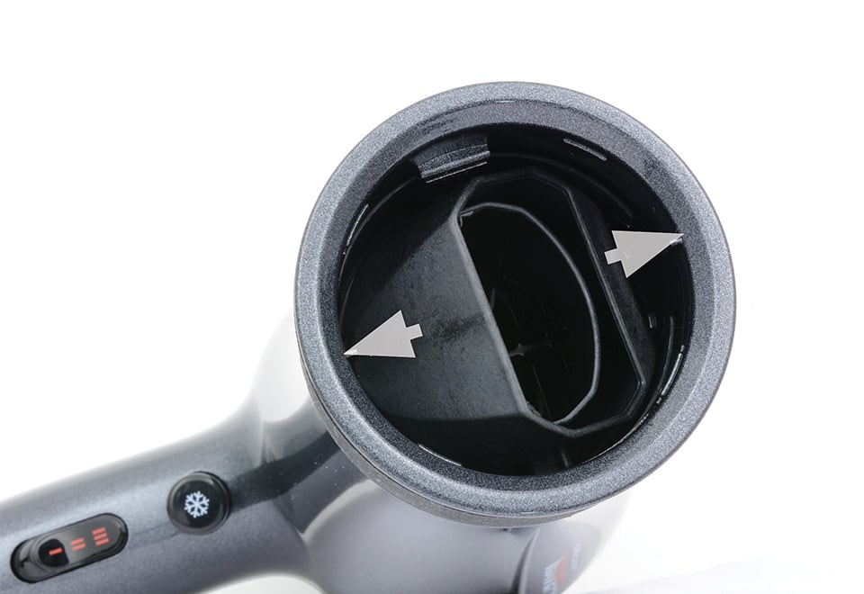 Haardroger met diffuser en concentratormondstuk, oscillerend ionisch stylingtool