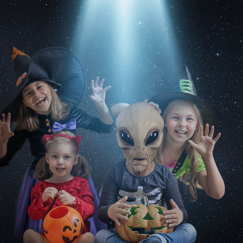 Halloween alienmasker volledig hoofd latex griezelig voor volwassenen kostuumfeest ruimte