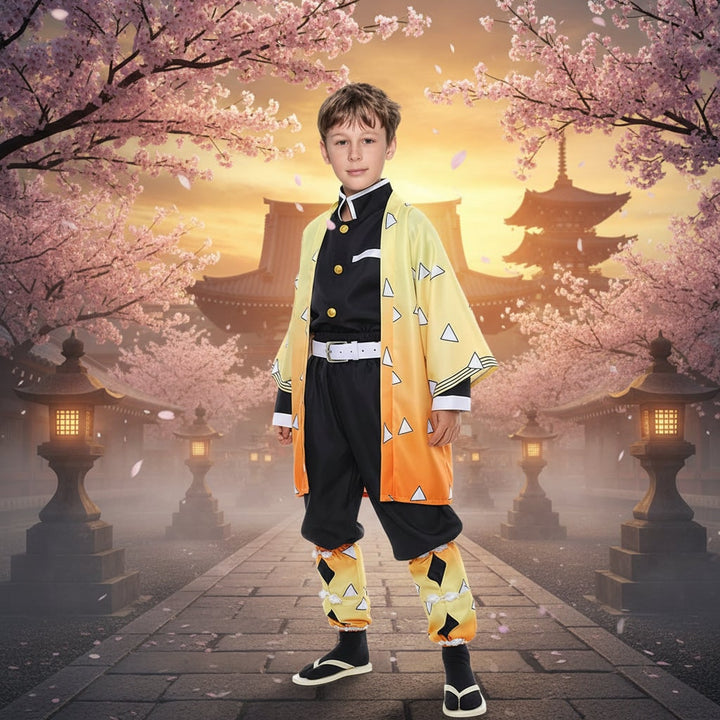 Halloween-anime-cosplaykostuum en outfitset met led voor fans van personages
