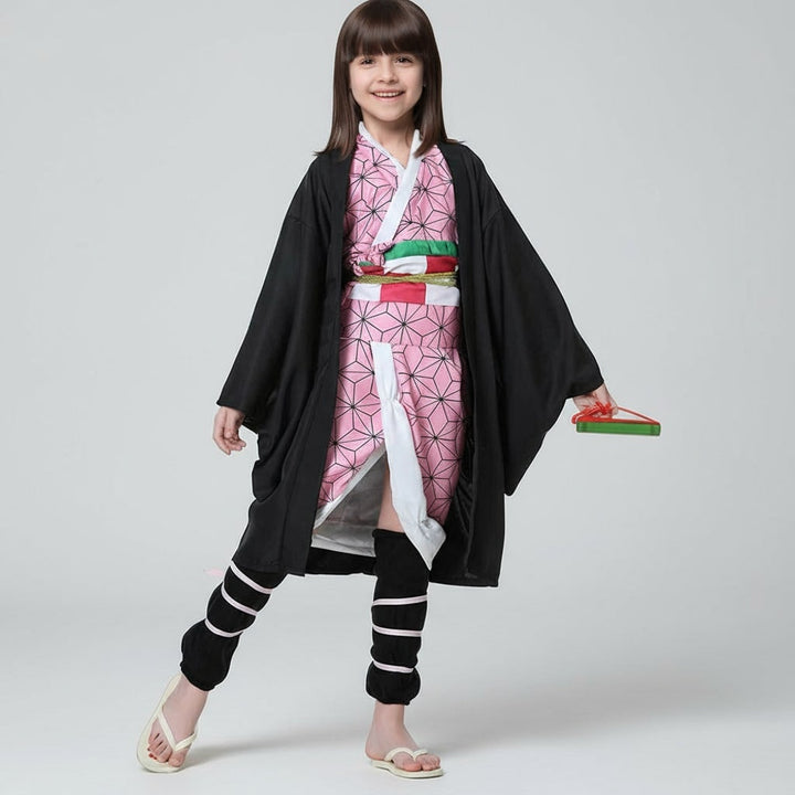 Halloween anime cosplaykostuum en outfits met haorijas met ruitpatroon