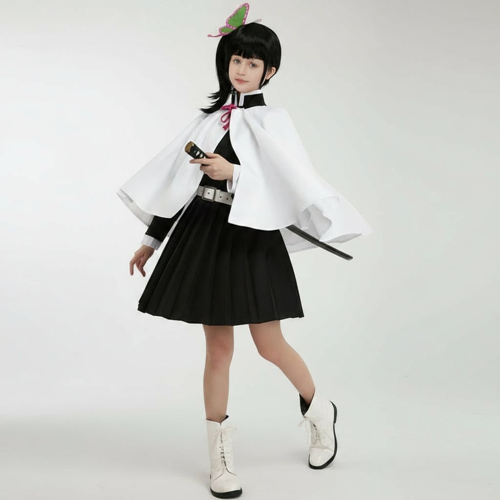 Halloween anime cosplaykostuum en outfits met haorijas met ruitpatroon