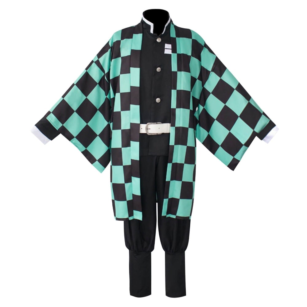Halloween anime cosplaykostuum en outfits met haorijas met ruitpatroon
