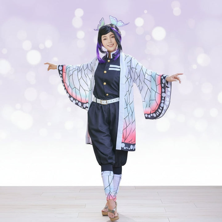 Halloween-anime-cosplaykostuum met Japanse personage-accessoires, kimono-haori en set