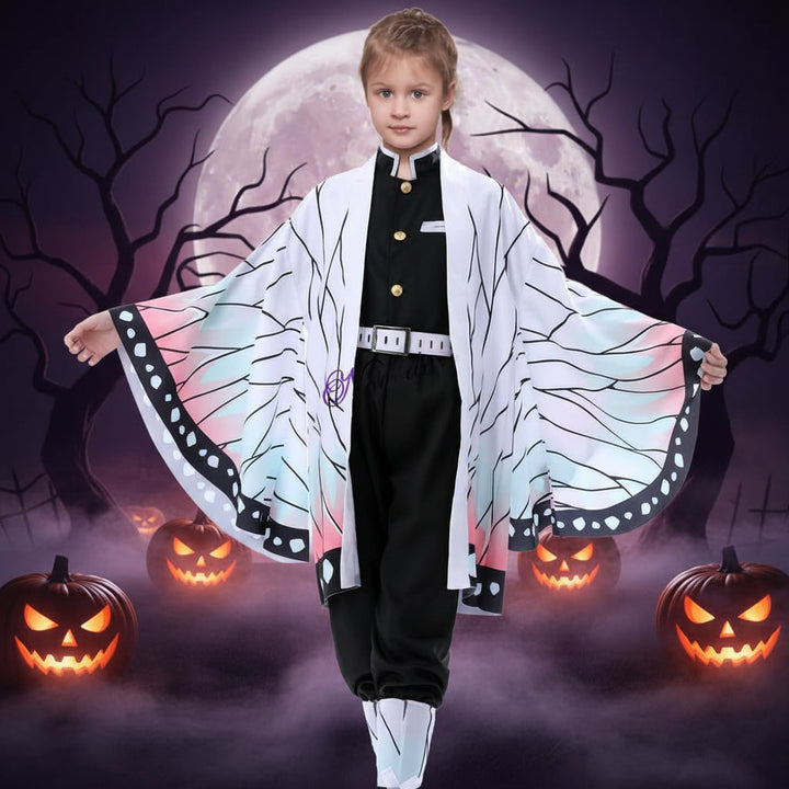 Halloween-anime-cosplaykostuum met Japanse personage-accessoires, kimono-haori en set