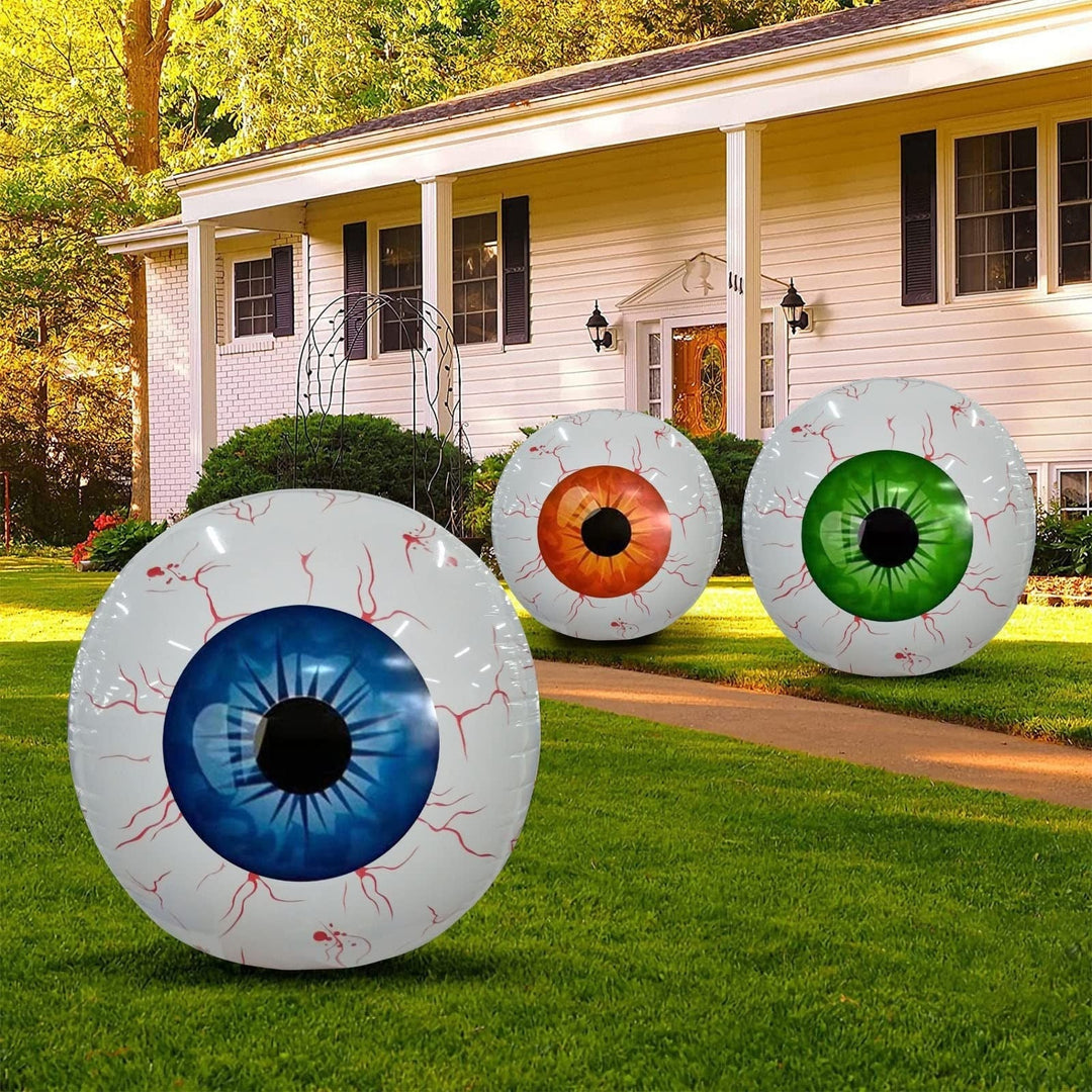 Halloween-ballondecoratie oog met bloeddoorlopen ontwerp voor feest en spookhuisdecor