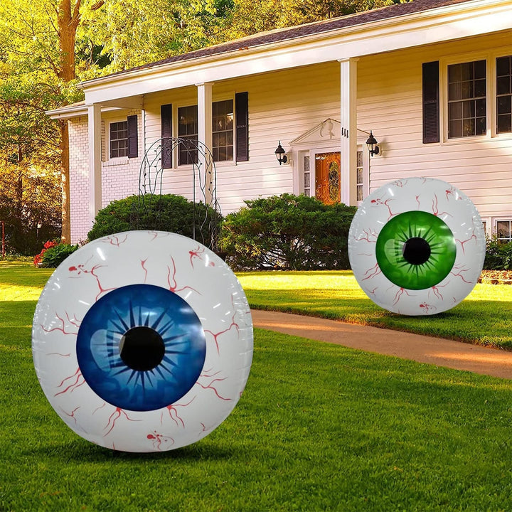 Halloween-ballondecoratie oog met bloeddoorlopen ontwerp voor feest en spookhuisdecor
