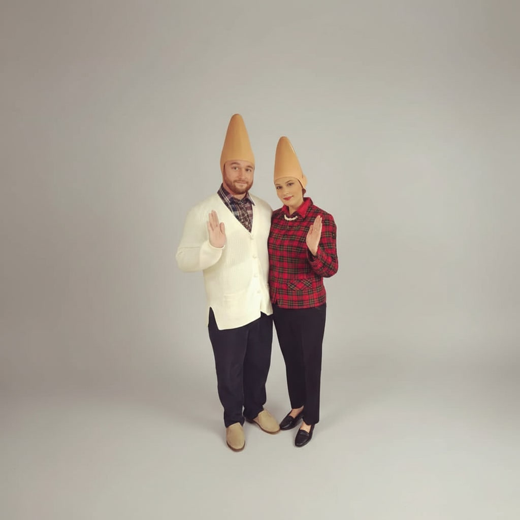 Halloween conehead kostuummasker met griezelige gevormde oren en voorhoofdsrimpels latex hoofdstuk