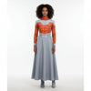 Halloween-cosplaykostuumset met sciencefiction-rok met harnasprint en cape