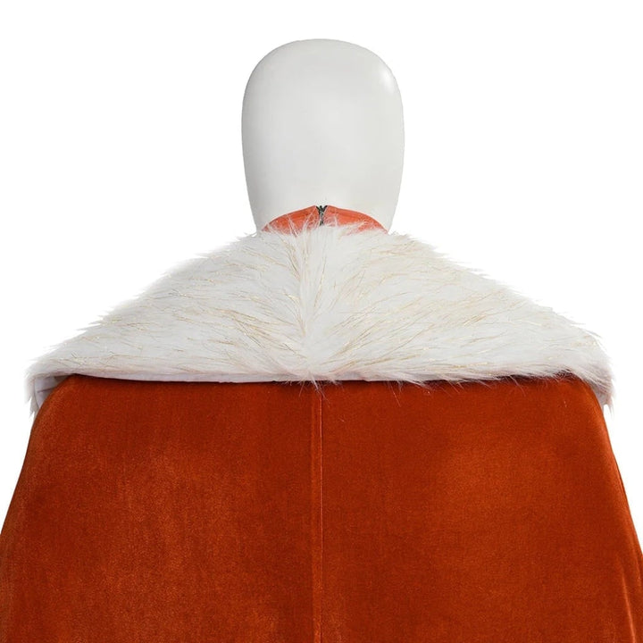 Halloween-cosplaykostuumset met sciencefiction-rok met harnasprint en cape