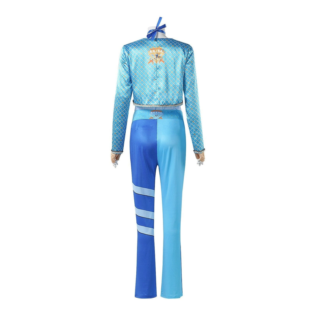 Halloween-cosplaykostuum met cropped jasje en vingerloze handschoenen, matroos
