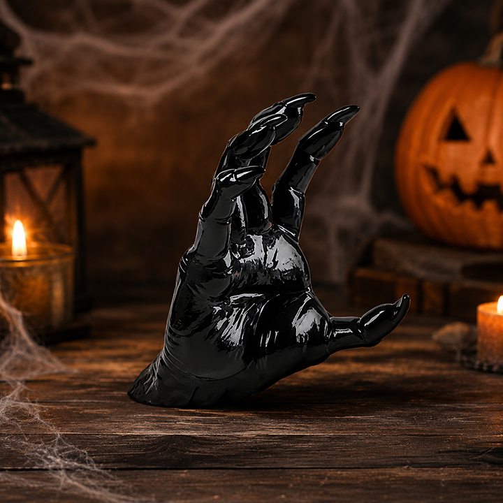 Halloween griezelige hand wandkandelaar en kandelaarstandaard voor gothic decoratie