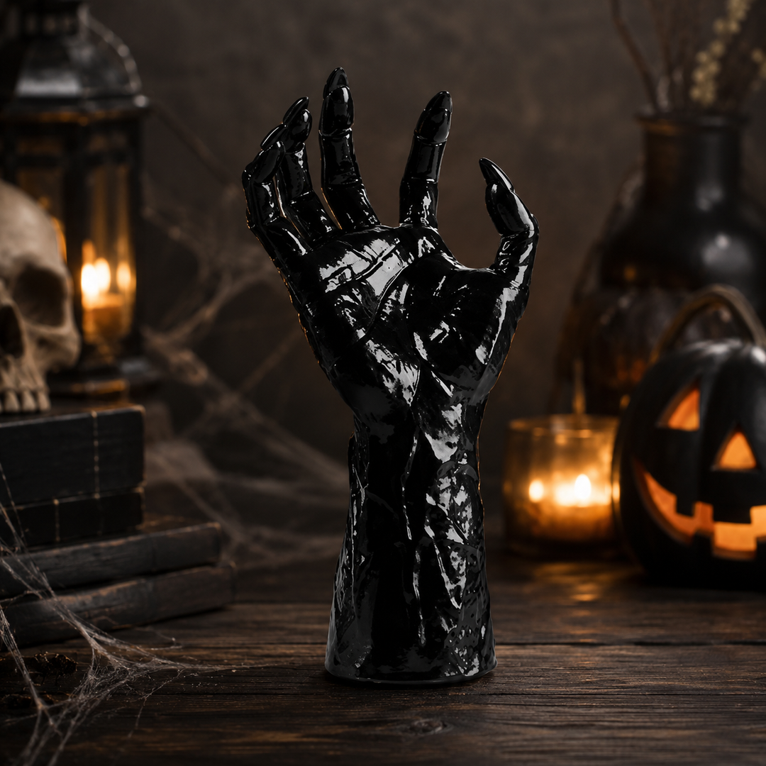 Halloween griezelige hand wandkandelaar en kandelaarstandaard voor gothic decoratie
