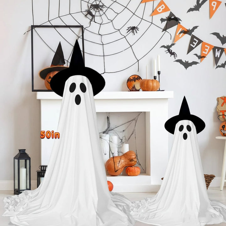 Halloween spookdecoratie opblaasbaar met LED-verlichting voor buitenfeest