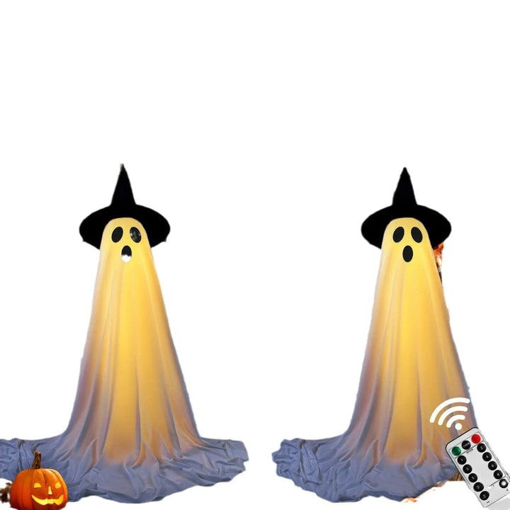 Halloween spookdecoratie opblaasbaar met LED-verlichting voor buitenfeest