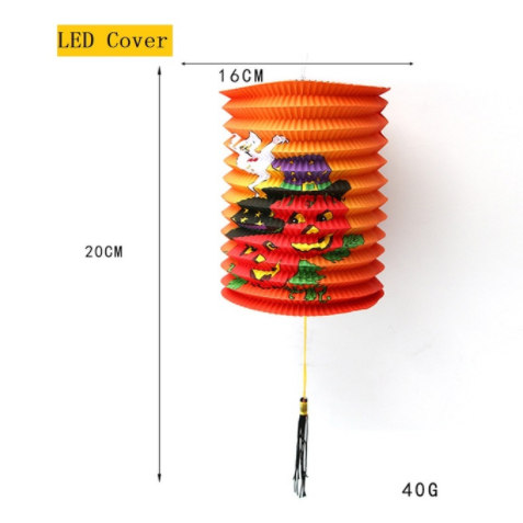 Halloween spookdecoratie met verlichting, ophangbaar met LED-lichtsnoer voor feestdecoratie