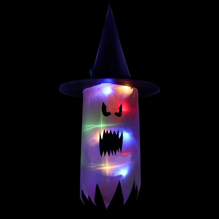 Halloween spookdecoratie met verlichting, ophangbaar met LED-lichtsnoer voor feestdecoratie