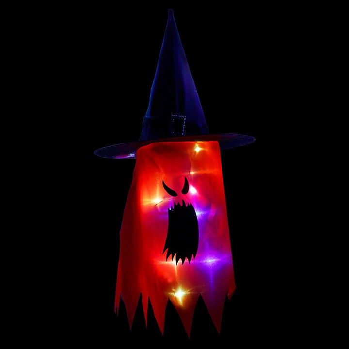 Halloween spookdecoratie met verlichting, ophangbaar met LED-lichtsnoer voor feestdecoratie