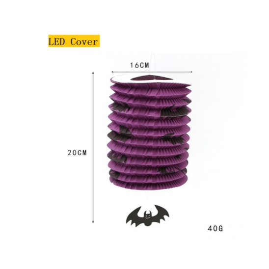 Halloween spookdecoratie met verlichting, ophangbaar met LED-lichtsnoer voor feestdecoratie
