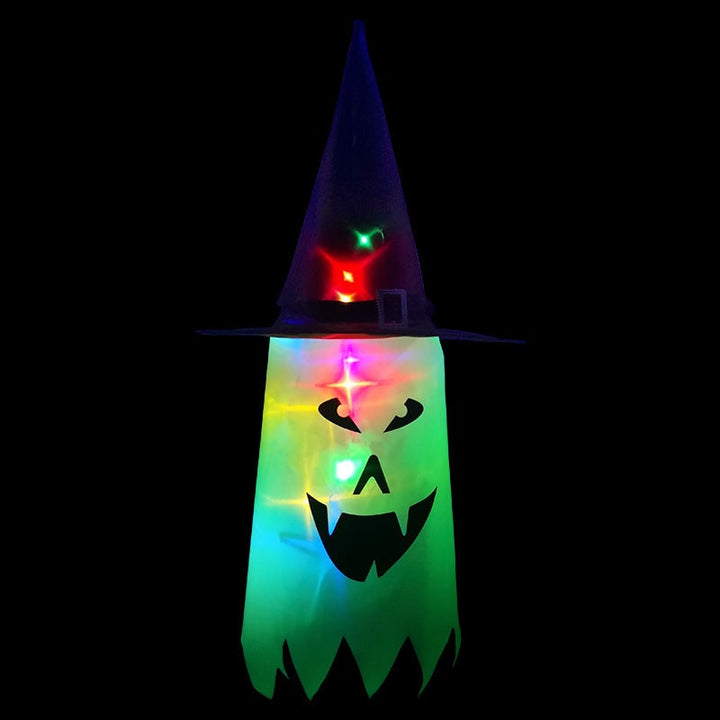 Halloween spookdecoratie met verlichting, ophangbaar met LED-lichtsnoer voor feestdecoratie