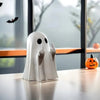 Halloween spookdecoratie beeldje met middelvingergebaar tafelstandbeeld voor feest