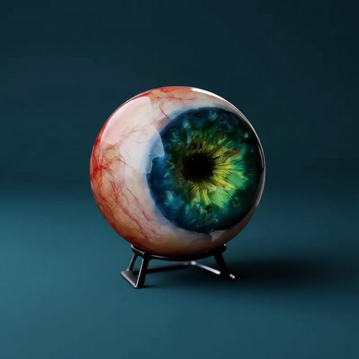 Halloween reuzenspin decoratie met realistisch oogbolrekwisiet voor spookhuis feestdecoratie